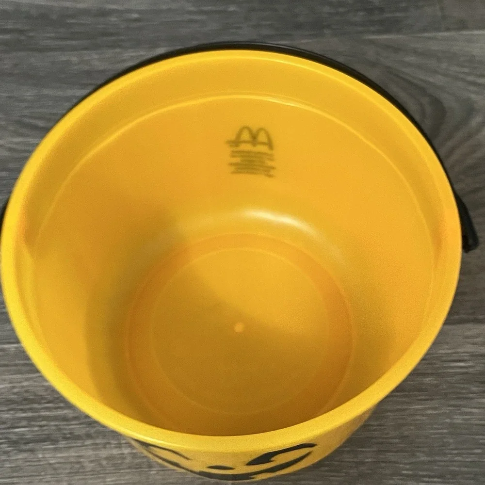 Vintage 1990 McDonald's Halloween Orange Boo Bucket Pumpkin Pail NO LID